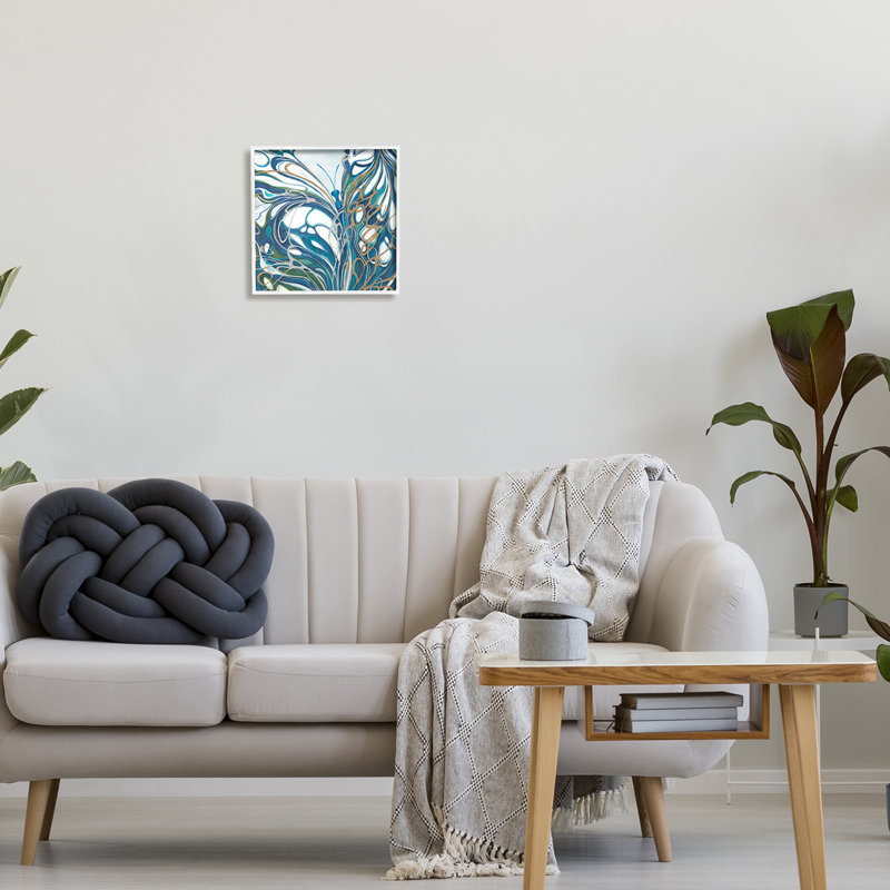 "Stupell Industries", art mural abstrait sur toile par Liz Jardine, H 12 po x l 12 po x P 1,5 po