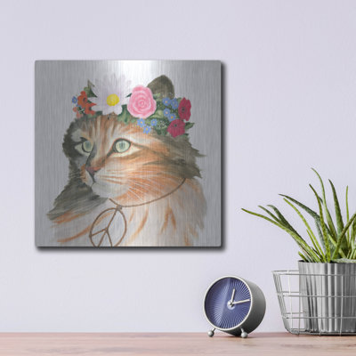 Cattitude 1' by Myles Sullivan Metal Wall Art