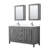 Daria 60'' Double Bathroom Vanity with Carrara Marble Top-97961481-97961483