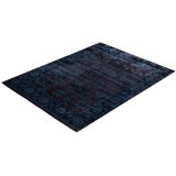 Overdyed One-of-a-Kind 8' 1" X 10' 6" Hand Knotted Area Rug