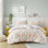 Ensemble d'édredon réversible 100% coton imprimé floral 4 pièces Lulu