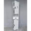 Armoire de rangement de 69 po de hauteur avec 2 portes de grange et 1 tiroir, unité de rangement étroite, tablettes réglables, armoire de plancher pour la salle de bain, le salon, le vestibule et la cuisine-1590725690