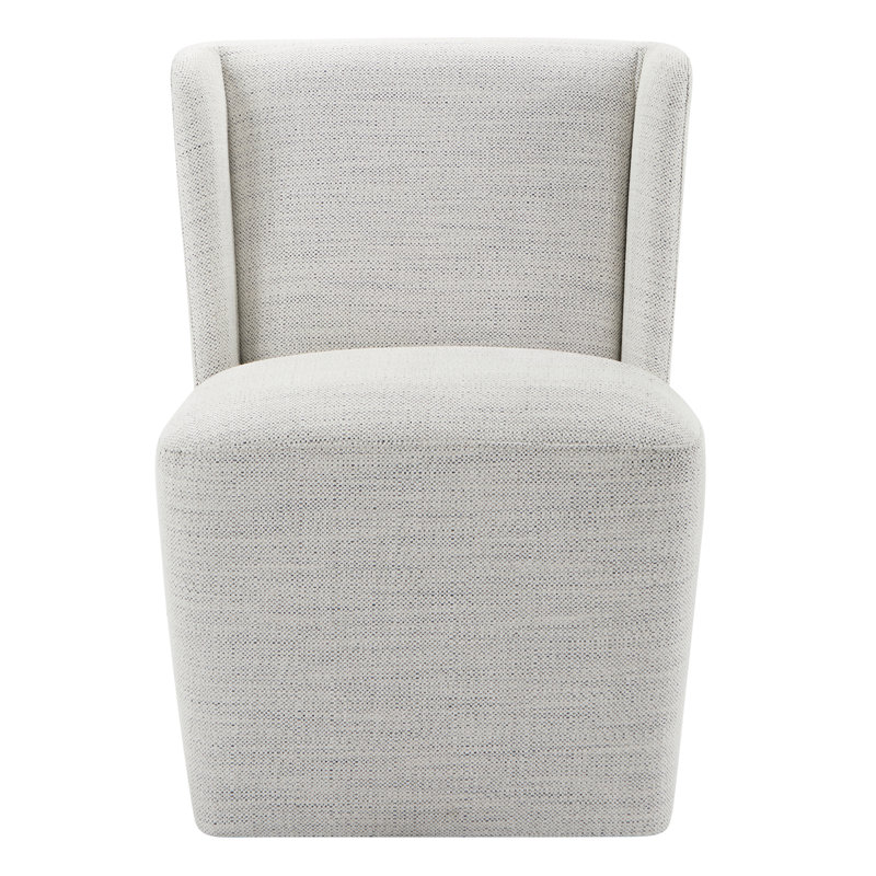 Chaise d'appoint rembourrée Ardeth, Tissage ivoire Prestige, H 33 po x l 23,23 po x P 26 po