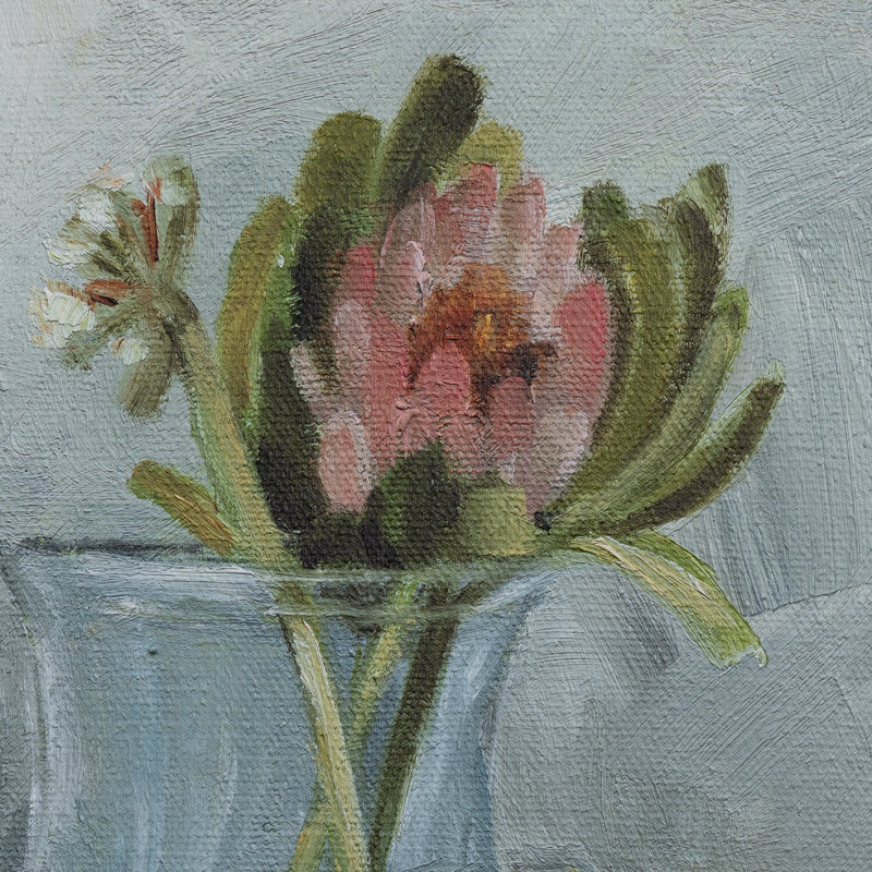 Protea Still Life Painting by Shaina Page