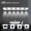 Luminaire de meuble-lavabo moderne à DEL en chrome 6 lumières Modern
