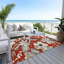 Machine Washable Indoor/Outdoor London ACN2260 Floral Rug-1672707902