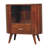 Wood T-Bar Cortez Cabinet, 1-Drawer, 1 Open Slot, Brown