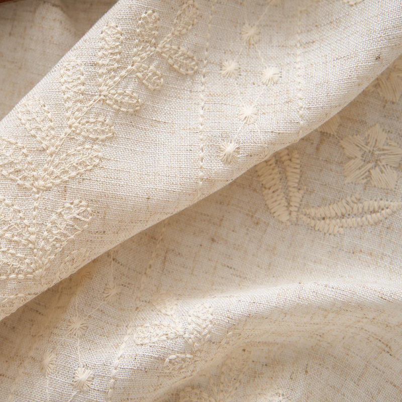 Farmhouse Floral Patterned Curtains