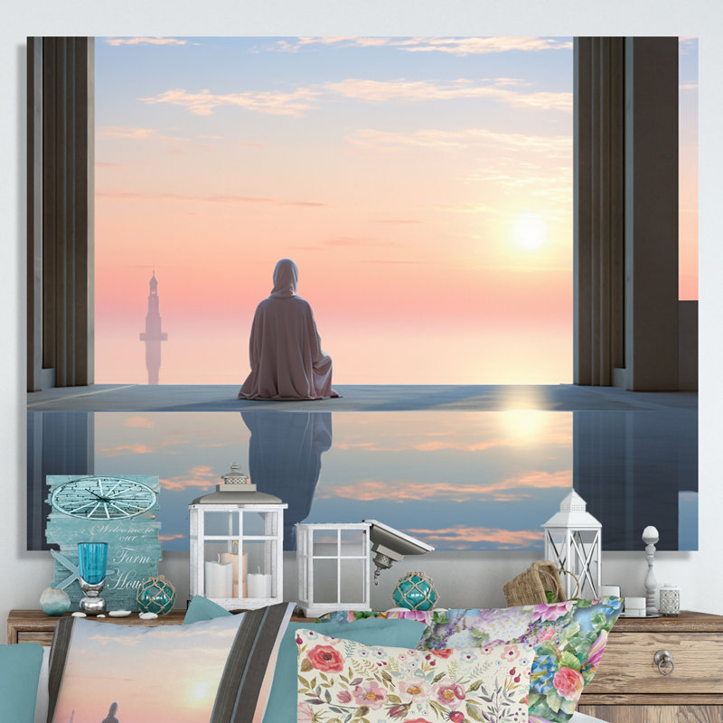 Art de l'Islam, Prière, Foi I, H 24 po x l 32 po x P 1 po, Toile tendue