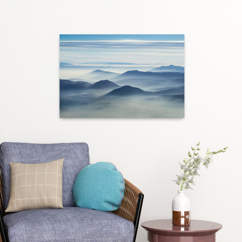Vuk - Clean Air, paysage abstrait contemporain, art mural nature, H 16 po x l 24 po