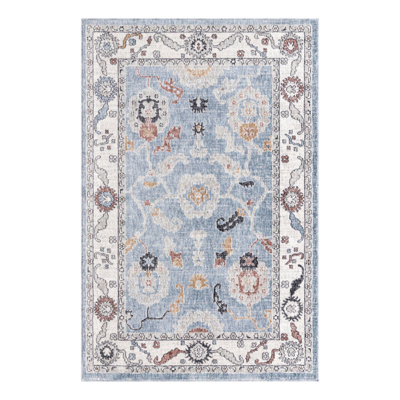 Erica Floral Indoor Rug, Rectangle 4' x 6'