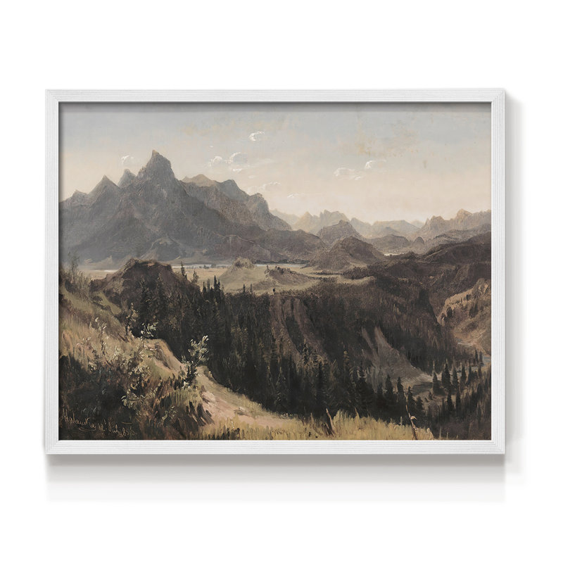 Paysages rétro-CDXIV - reproduction encadrée, H 22 po x l 28 po