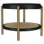 Table de bout ronde noire