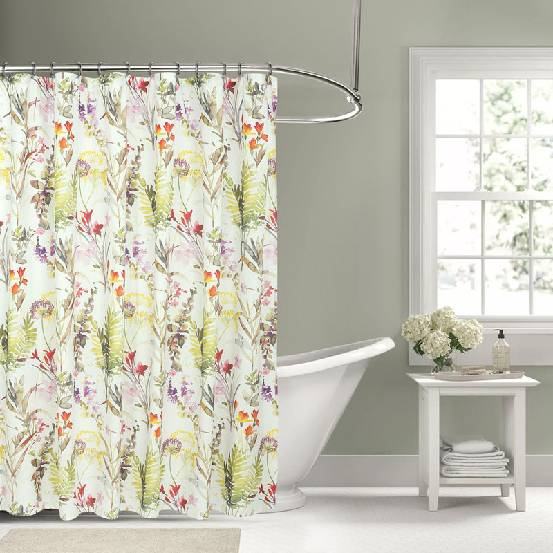 Gaviota Cotton Floral Shower Curtain