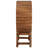 13 Bottle Solid Wood Floor Wine Bottle Rack in Brown