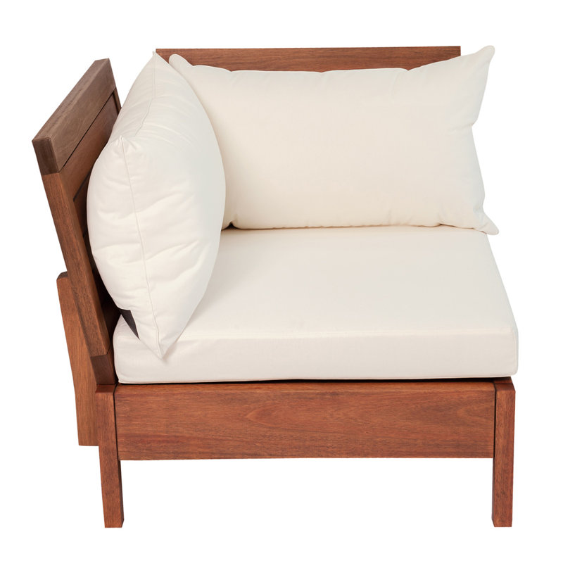 Chaise de patio avec coussins Baghavann