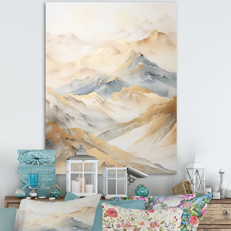 Majestic Mountain Peaks II, Toile tendue, 40" H x 30" W