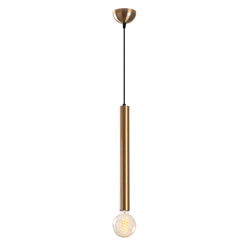 Superbe lustre rétro, hauteur réglable, plaque de base 4 x 4 cm | Structure en métal, hauteur de 54,7 pouces | Douille E27 de 40 W maximum, IP20, idéale pour les décors scandinaves et glamour modernes | Parfait pour le salon, la salle à manger et les entrées