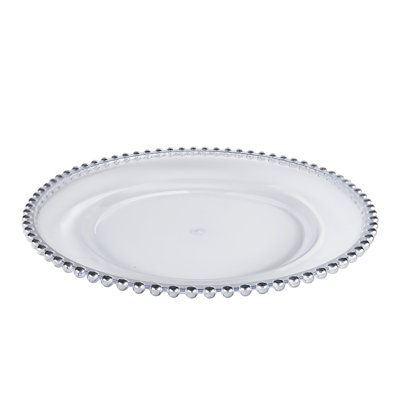 Assiettes de présentation - Chargeurs d'assiettes en plastique, pour les événements organisés / mariages / réunions de famille / tables de maison