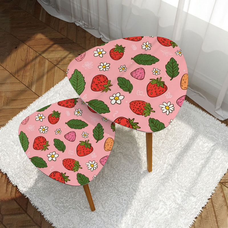 Ensemble de 2 tables basses gigognes Triangle
