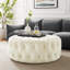 Grand repose-pieds rond en velours Performance-1470650293