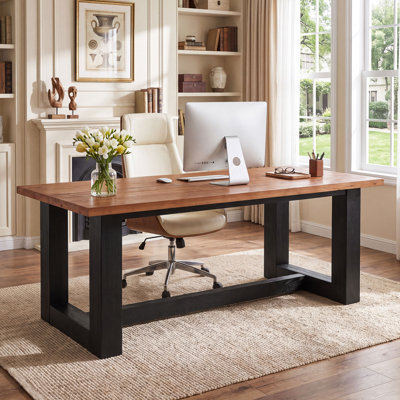 63-Inch Solid Wood Desk