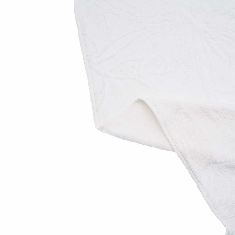Abduh Plush Jacquard Hand Towel, White