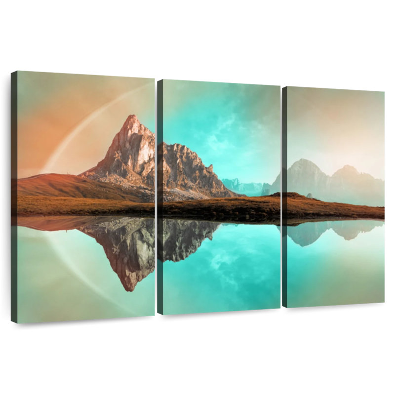 Alvord Giau Pass Lake Reflection, 42" H x 65" W