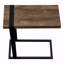 Table d'appoint, en forme de C, bout, côté, stratifié brun Snack, contemporain, moderne-1766884136