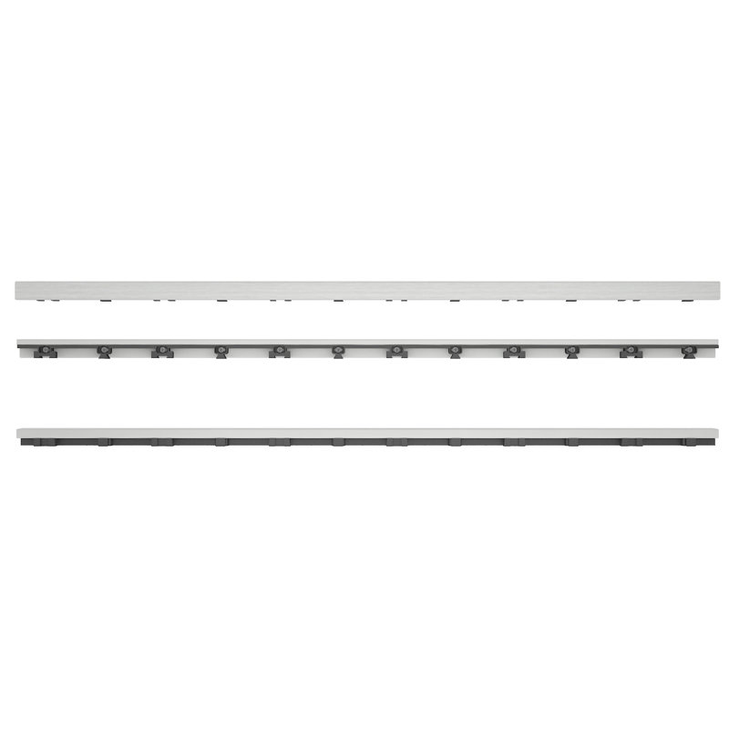 Carreau de terrasse en composite blanc 1 po x 36 po Quick Deck, Fumée blanche islandaise
