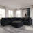 6 - Piece Slipcovered Sectional With Ottoman-1318937031