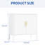 Classeur en métal de couleur blanche, 2 tablettes réglables pour et pour le bureau, verrouillable, serrure de haute qualité, résistance, hauteur de 31,68 po, largeur de 15,27 po, profondeur, fixation murale, facile à assembler avec schéma
