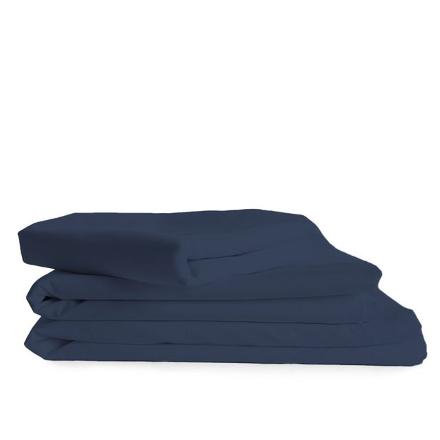 Ensemble de draps rafraîchissant et respirant Hotel Luxurious, Ensemble de draps pour très grand lit + 4 taies d, Bleu marine