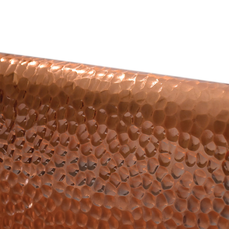 Santorini 66" x 32.5" Freestanding Soaking Copper Bathtub, Polished Copper