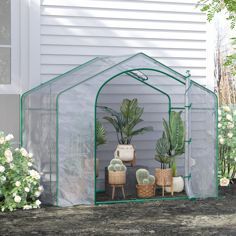 Outsunny 6' X 3' X 5' Portable Walk-In Greenhouse