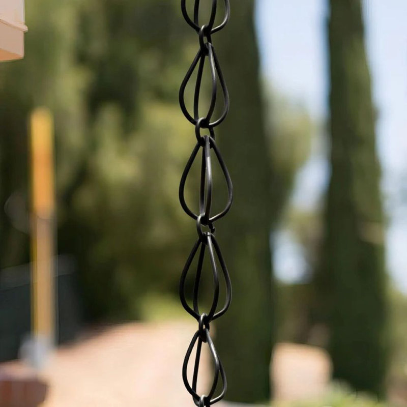 Tuyau de descente de gouttière en aluminium pour gouttières en aluminium, Noir