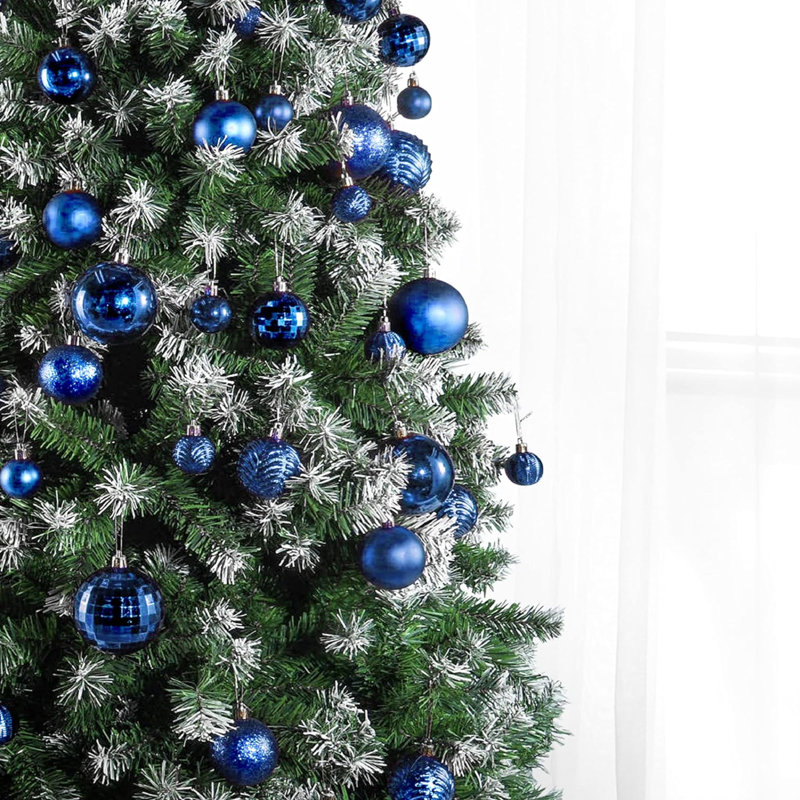 Abstract Ball Ornament, Blue