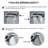 Rain Dual Shower Head 2.5 GPM GPM