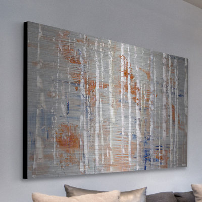 «Peachy Trees» par Parvez Taj, reproduction d'art sur aluminium brossé