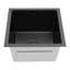 Évier de cuisine rectangulaire encastré en acier inoxydable moderne minimaliste moderne noir-123259427