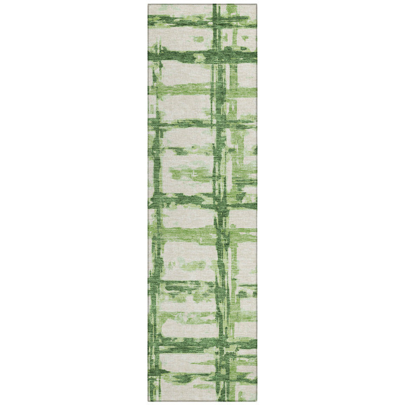 Mahaney Washable Striped Indoor / Outdoor Rug, Runner 2'3" x 7'6"