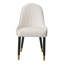 Chaises en similicuir avec pieds et dossier en métal, ensemble de 2-2131040085