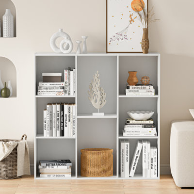 8 Cube Bookcases, Closed-Style Bookshelf Storage Unit