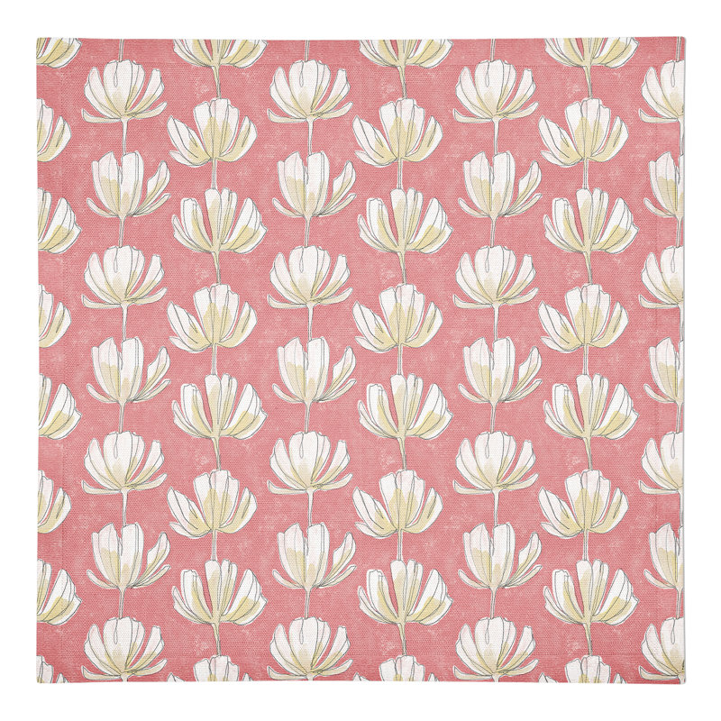 Cotton Floral Square Napkin