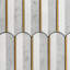 Mad Decade 12" x 12" Marble Mosaic Wall & Floor Tile-533987434