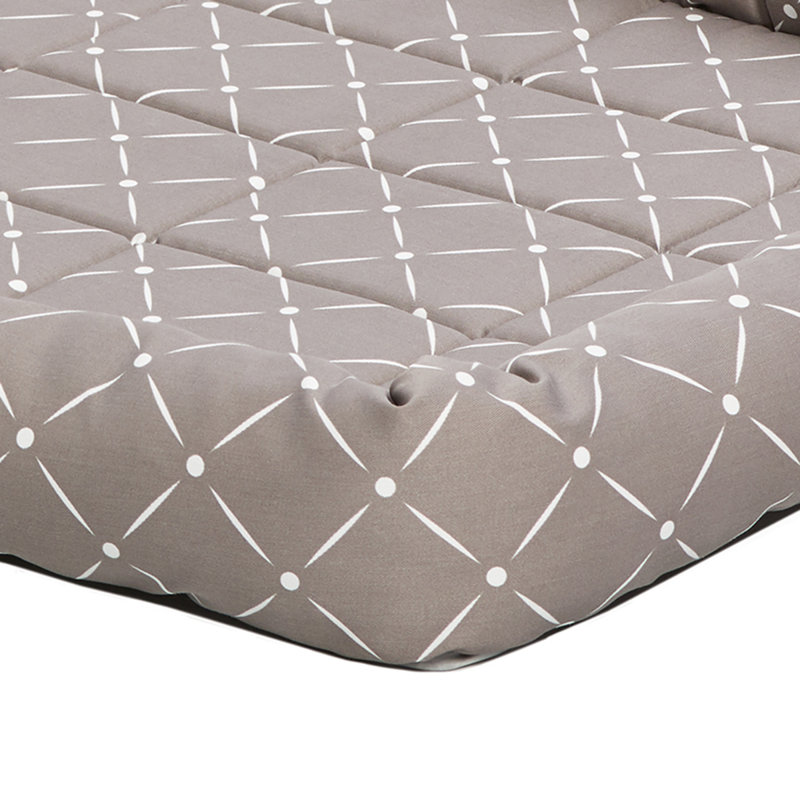 MidWest Homes for Pets QuietTime Couture Ashton Bolster Pet Bed, Mushroom, 35.75" W x 21" D x 4" H