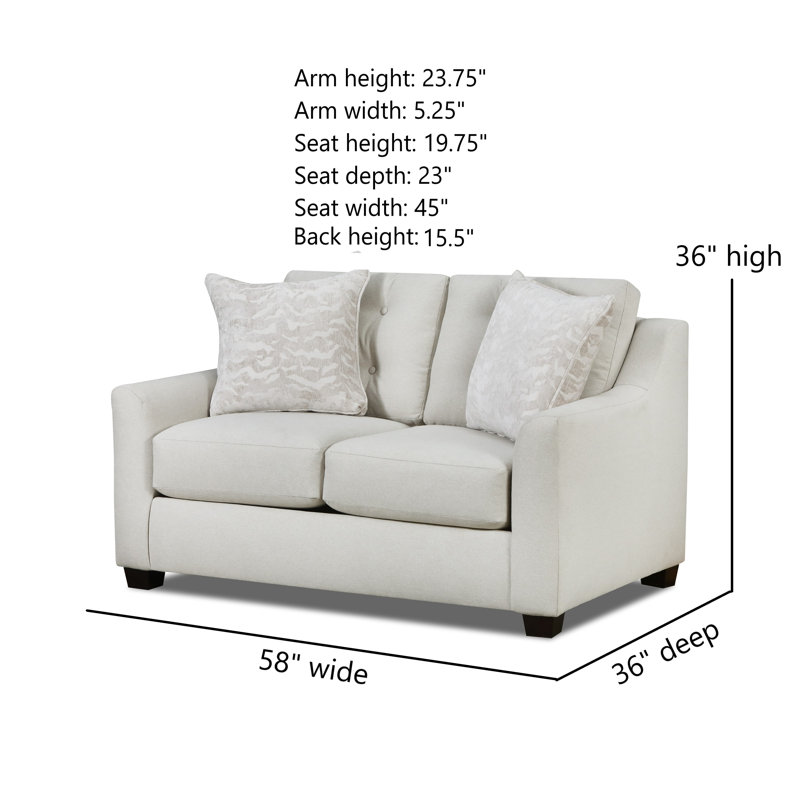 Causeuse-lit Everett, Beige