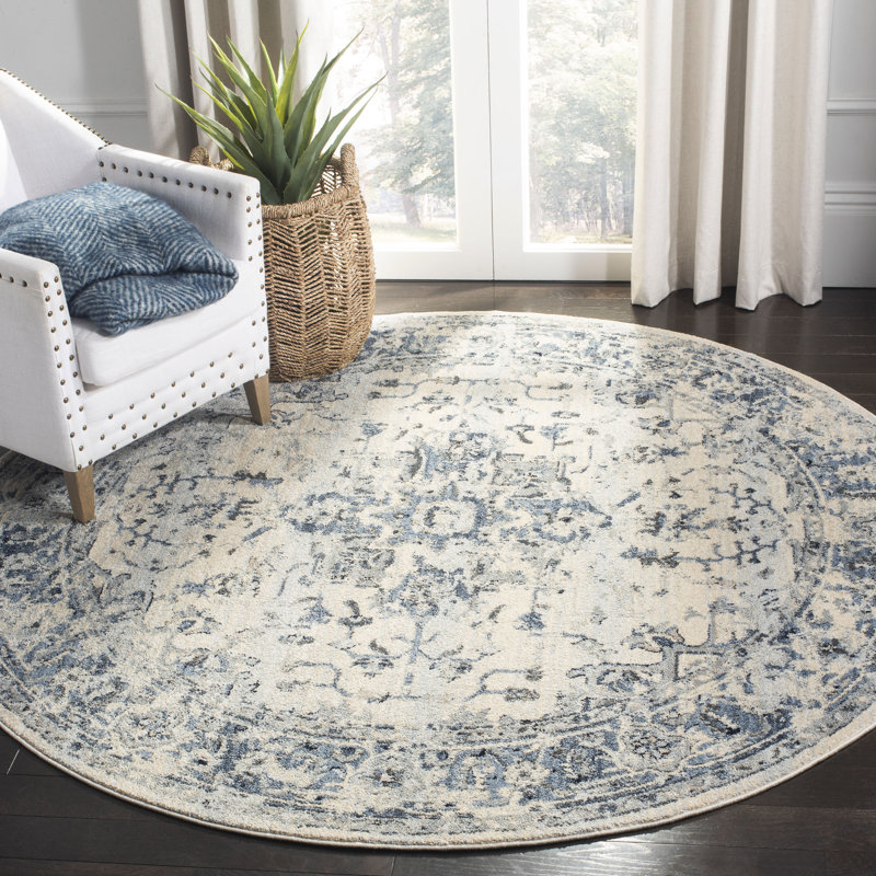 Jase Performance Oriental Rug, Round 8'
