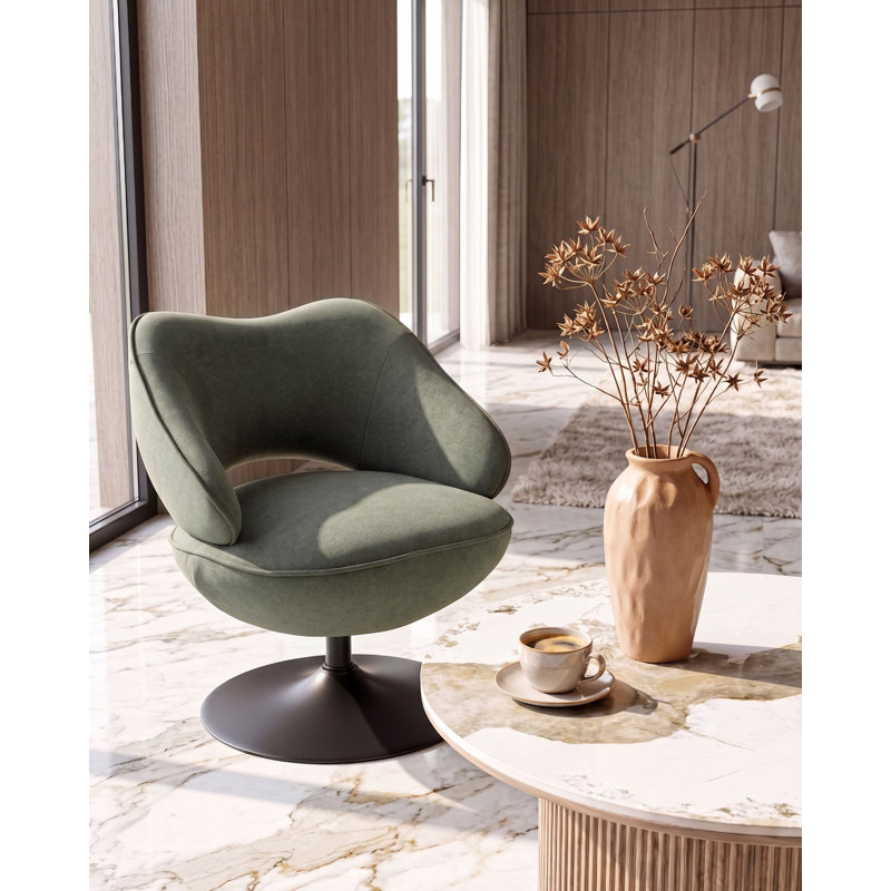 Velvet Swivel Accent Chair