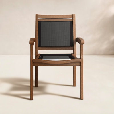 Fleur Stackable Eucalyptus Patio Armchair